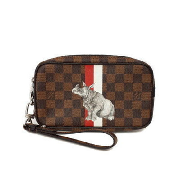 Louis Vuitton Damier Pochette Volga Clutch Bag - Picture 1 of 8